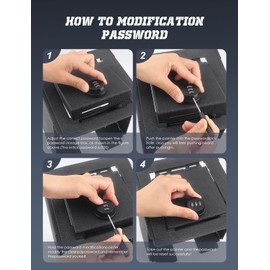 ADTOPI Center Console Safe for Bronco, Lock Box with 3 Digit Combo Console Safe Heavy-Duty Steel Lock Box Compatible with Ford Bronco 2021 2022 2023 (Not for Sport)