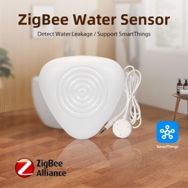 Swokely 2.4GHz Wireless Water Leak Detector, TY App ZigBee Remote Control, Intelligent Water Sensor with Probe for Home, Basement, Bathroom, Laundry, Voice Control, High Sensitivity