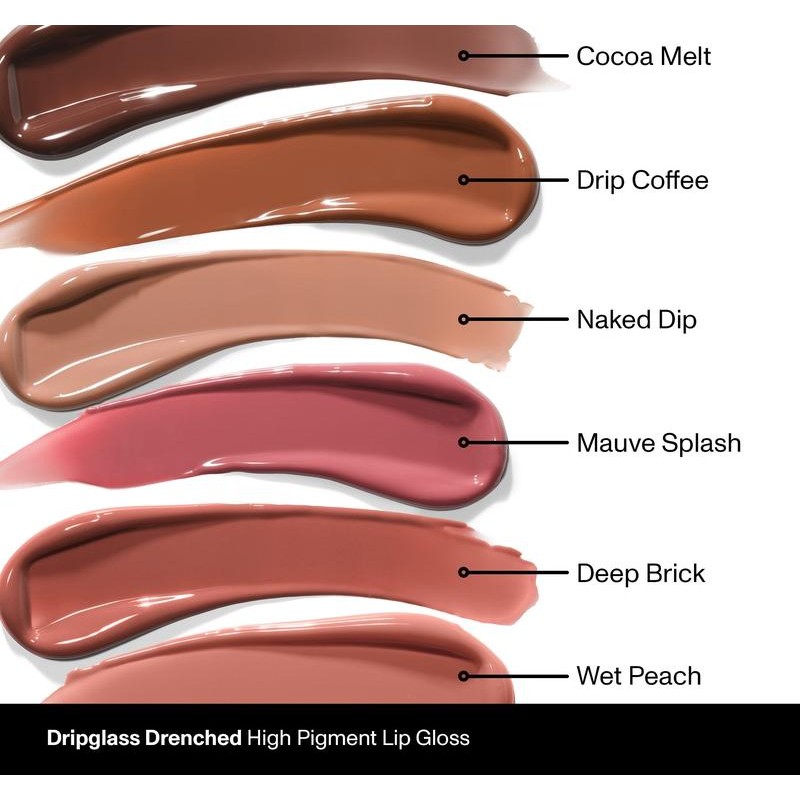 Morphe Dripglass Drenched High Pigment Lip Gloss - Shade: Cocoa