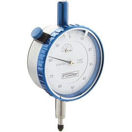 Fowler 52-520-106-0 Premium Dial Indicator with 2" Measuring Range and White Dial
