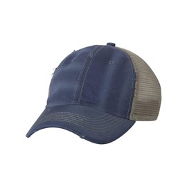 Sportsman Dirty-Washed Mesh Cap One Size Navy/ Khaki