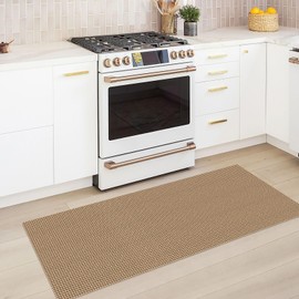 KOZYFLY Boho Runners for Hallways 2x5 ft Washable Kitchen Runner Non Slip Rubber Backed Hall Runners Cotton Entryway Runner Rugs Floor Carpet for Indoor Backdoor Bedroom Kitchen, Tan/Orange/Brown