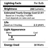 Lava Lamp Bulb 4 Pack 30W E17 R39 Reflector Type