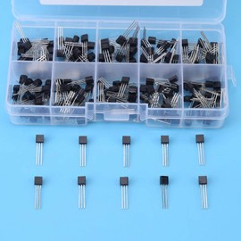 Pack of 200 10 Values NPN PNP TO-92 BC327-BC558 Transistors Germanium Transistor Assorted Transistor Kit Transistor Three-Pole Transistor Assortment DIY Kit Transistor Silicon for Electronics