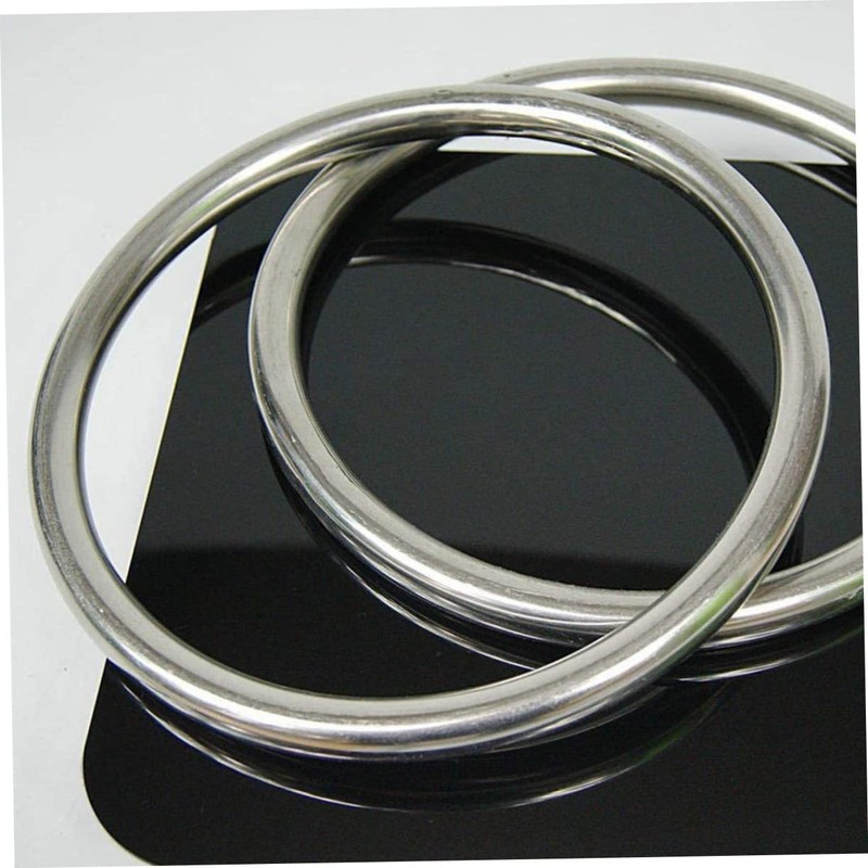 Kisangel Stainless Steel Ring Wing Ring for Hand Strengthener Grip