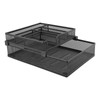 2 Tier Paper Tray Double Layer Metal Mesh Paper Tray