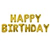 TRIXES Gold Happy Birthday Letter Balloons