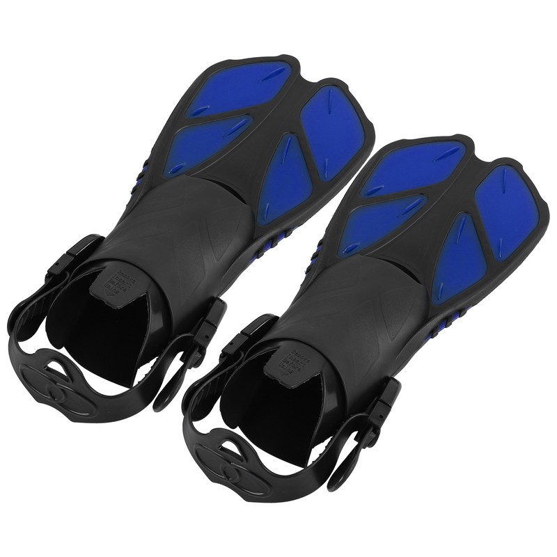 1 Pair Adjustable Swimming Fins TPR Open Heel Long Diving