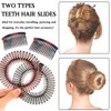 LUFFLOK 8 Pieces Hair Comb for Cliping, Full Circular Stretch,