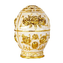 (pont du monde) Toothpick Holder Antique Western Medieval Noble One Push (Gold White)