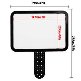 DumanAsen A5 Size Double Sided Dry Erase Answer Paddle with Whiteboard Pens, 6''X 8'' Dry Erase Board, Handheld Whiteboard, Signs Auction Paddles for Home School and Office - 15cm x 21cm