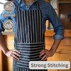 Clay Roberts Chefs Apron, Black, Cooking and Baking Apron for
