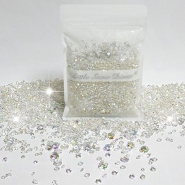 Little Snow Direct Over 3500 Scatter Diamonds Wedding party Table Confetti crystal - 3 Mixed Sizes - Many Colours (CRYSTAL AB)