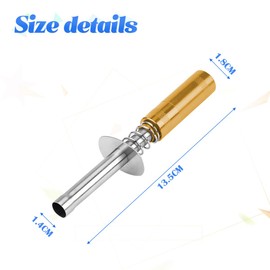 CGEAMDY Glow Plug Starter Set, Glow Plug Ignitor Nitro Glow Plug Starter, Metal RC Model Petrol Car Automatic Ignition Starter, for Car Truck Model (Gold)