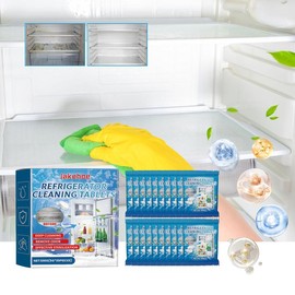 Jakehoe Refrigerator Cleaning Sheet Refrigerator Microwave Oven To Remove Oil And Odor Multi-Purpose Cleaning Sheet - Colour: 1pcs