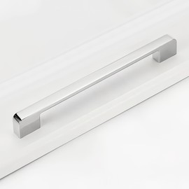 LEPEVNEY Door Handles 192mm Hole Center Cabinet Chrome Kitchen Wardrobe Door Handles Cupboard Handles Cabinet Handles