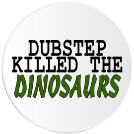Kiwi Gifts Dubstep Killed The Dinosaurs - 100 Pack Circle Stickers 3 Inch - Music EDM