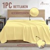 Mild Yellow Bed Sheet 180 x 280 cm Cotton, 400