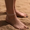 Tasiso Dainty Layered Waterproof Anklet For Women Adjustable Womens Anklet