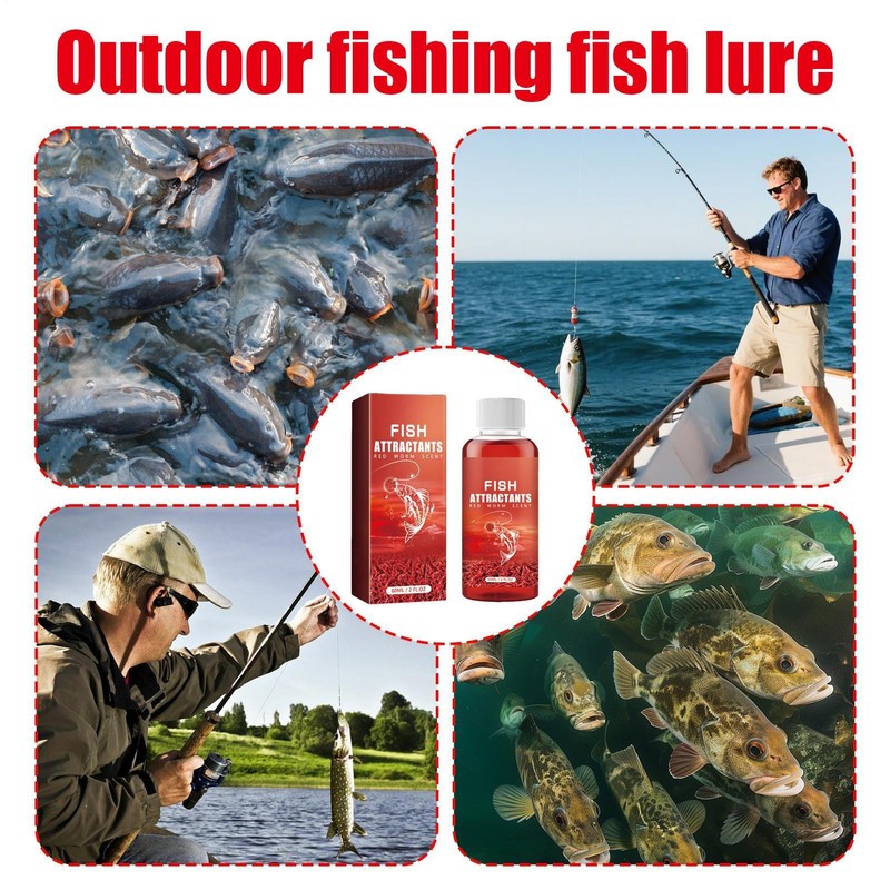 Fish Attractant | 60ml Fish Lure Attraction Enhancer | High-Visibility