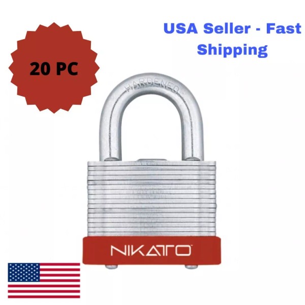 NIKATTO WHOLESALE 20 PC Pack of Laminated Pad Lock 30mm