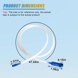 UHANBUT Brake Fluid Bleeder Hose, 1.2M/3.93 Ft Automotive Oil Fluid Extractor Bleeder, Vacuum Brake Bleeding Tool with Adapter, Universal Braking System Repair Kit for Car Motorcycle (1.2M/3.93 Ft)