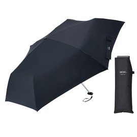 Waterfront U355-0906BK1-B4 Folding Umbrella, CiRiC Series, Pocket Flat 2.0 Fold, Black, 21.7 inches (55 cm), Original Fabric with Sustainable Materials, Lightweight, Approx. 5.1 oz (145 g), Super