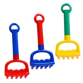 Totority 3pcs Beach Sand for Rakes for Creative Sand Play for Beach Park and Backyard Fun and Safe