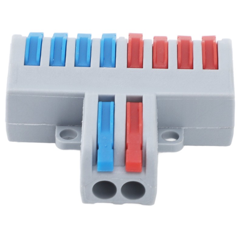 6PCS 2 in 8 Out Terminal Blocks 8 Way Butt