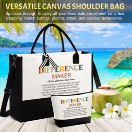 Thank You Gifts for Women, Employee Appreciation Gift, Appreciation Gratitude Unique Ideas Box for Women, Teacher, Nurse, Coworker, Boss Lady, Employee w/Tote Bag Makeup Bag