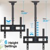 PERLESMITH Ceiling TV Mount for 26-65 inch Flat Screen Displays,