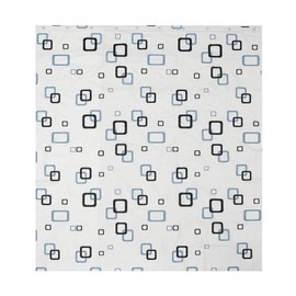 Square Pattern Bathroom Shower Curtain Waterproof Curtain (150x180cm)