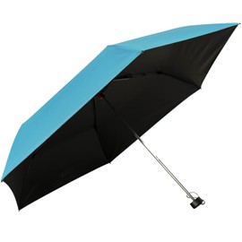Knirps AS.050 Pocket Umbrella Slim Small Manual, Lucky blue, Sleek, modern, elegant