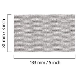 Mirka Abranet 5417805015 Mesh Sanding Strips 81 x 133 mm Velcro / Grain P150 / Pack of 50 / for Sanding Wood, Spatula, Varnish, Plastic