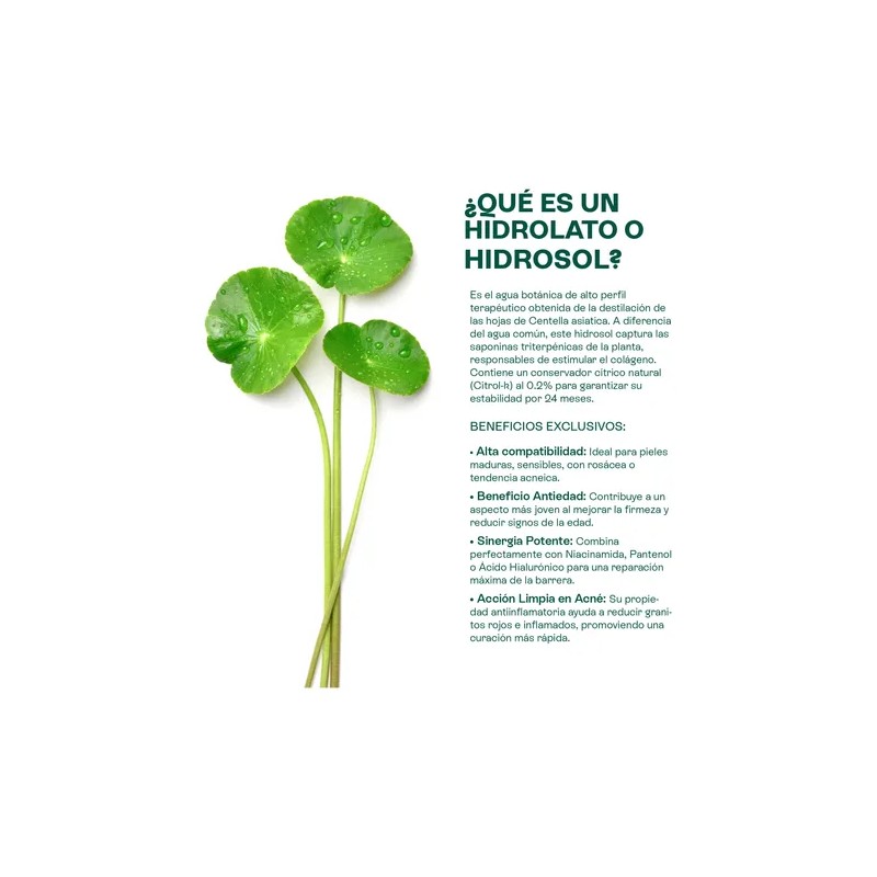 Hidrolato De Centella Asiática Reparador, Cicatrizante120 Ml