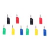 10PCS 4mm Banana Plugs Brass Nickel Plated Connectors Speaker Cable