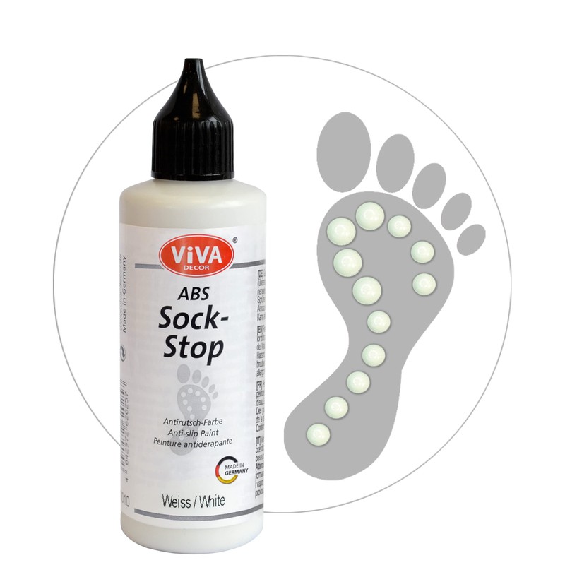 Viva Decor ABS Sock Stop (82 ml, Weiß) Stopper für