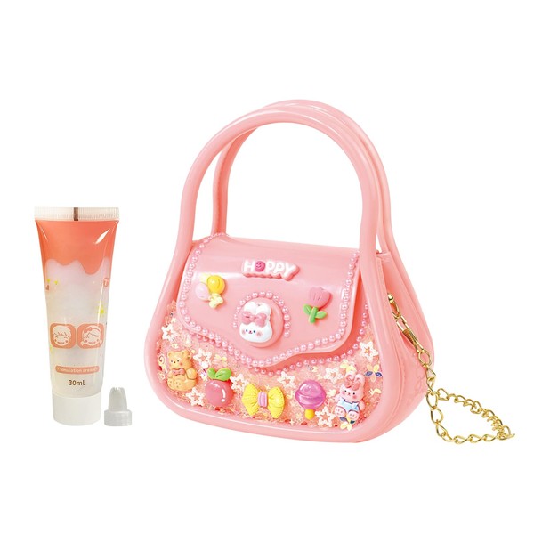 Cream Glue Kit, DIY Decoden Cream, Bring A Pink Handbag
