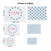 American Flag Star Stencil Templates - 6 Pack 50 Stars