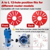 5 In 1 Router Circle Cutting Jig For Cutting/Routing Circle,Aluminum