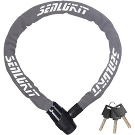 SenluKit Bicycle Lock Security Level Very High Level 5, Bicycle Lock with Key, Anti-Theft Bicycle Lock