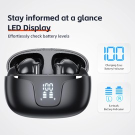 QERE E60 Wireless Bluetooth Headphones TWS Active Noise Cancelling Headphones Music Sports Travel Games Uni