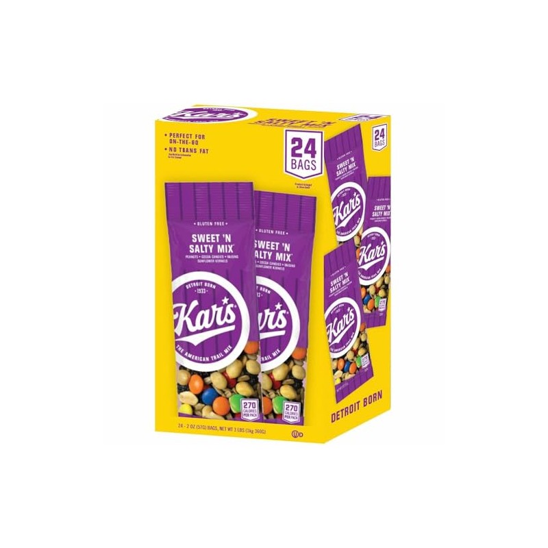 Kar's Nutty Snacks, Sweet N Salty Mix, 2 oz Bags
