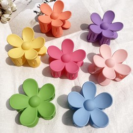 Pinzas para Cabello, 12 Piezas Pinzas Pelo para Mujer, Antideslizantes Pinzas para el Pelo, Plástico Coloridas Hair Claw Clips con Resorte Fuerte, Garra Grande Clips para Mujeres, Bañarse, Lavarse la Cara, Maquillarse, Fiestas(Multicolor)