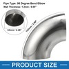 A ABSOPRO 2.5'' OD Car Exhaust Elbow Pipe 90 Degree