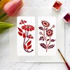 soitzhoc 24 sheets stencils for painting on wooden boards,flower stencils