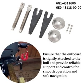 Outboard Motor Clamp Screw Handle Set 6G1-4311600 6E0-43118-00-00 Savers for Outboard Motor Bracket Lock Boat Outboard Parts Accessories for 2HP 2SH 8HP 8SN BRACKET