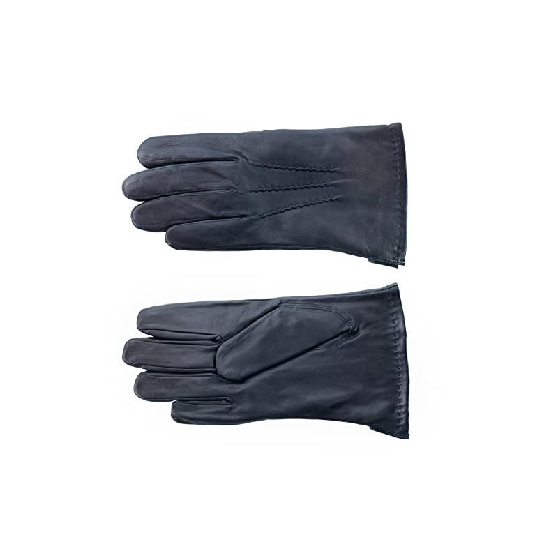 EEM Mens Soft Italian Leather Gloves Soft Fleece Lined Classic
