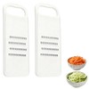2pcs Julienne Peeler Set, Vegetable Grater, Carrot Grater & Cabbage