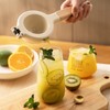 Citrus Squeezer, Metal Manual Juicer Lemon Squeezer with Wooden Handle,